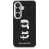 Capa em metal Karl Lagerfeld Saffiano Double Heads para Samsung Galaxy S26+ preta