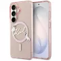 Capa MagSafe Karl Lagerfeld IML KC Script para Samsung Galaxy S26, rosa
