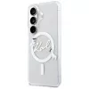 Capa MagSafe KARL LAGERFELD IML KC Script para Samsung Galaxy S26, transparente