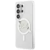 Capa MagSafe Karl Lagerfeld IML KC Script para Samsung Galaxy S26 Ultra (transparente)