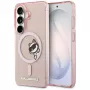 Capa MagSafe Karl Lagerfeld IML Peekaboo Choupette para Samsung Galaxy S26 - rosa