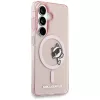 Capa MagSafe Karl Lagerfeld IML Peekaboo Choupette para Samsung Galaxy S26 - rosa