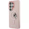 Capa MagSafe KARL LAGERFELD IML Peekaboo Choupette para Samsung Galaxy S26 Ultra, rosa