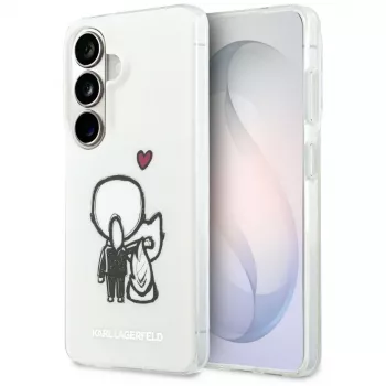Capa MagSafe KARL LAGERFELD IML Karl & Choupette para Samsung Galaxy S26, transparente