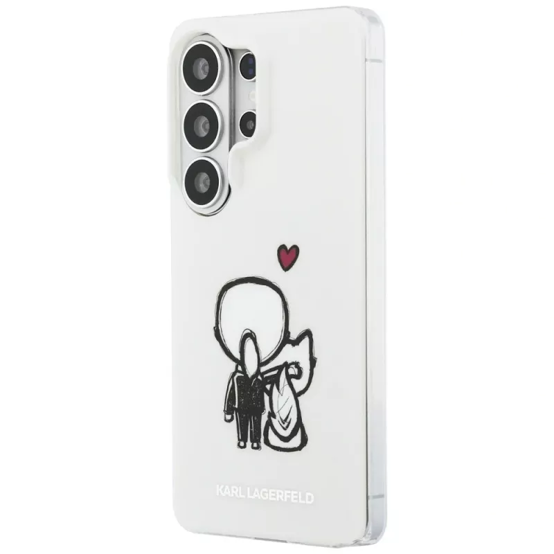 Capa traseira MagSafe KARL LAGERFELD IML Karl & Choupette para Samsung Galaxy S26 Ultra, transparente