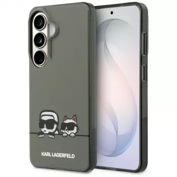 Capa MagSafe KARL LAGERFELD IML Peekaboo Karl & Choupette para Samsung Galaxy S26, preta