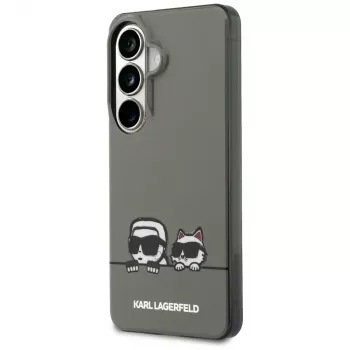 Capa MagSafe KARL LAGERFELD IML Peekaboo Karl & Choupette para Samsung Galaxy S26, preta
