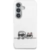 Capa MagSafe KARL LAGERFELD IML Peekaboo Karl & Choupette para Samsung Galaxy S26+ transparente