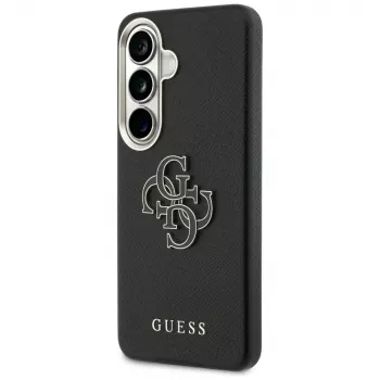 Capa Guess Grained Big 4G Metal Logo para Samsung Galaxy S26 - preta