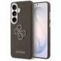 Capa Guess Grained Big 4G Metal Logo para Samsung Galaxy S26+ castanha