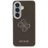 Capa Guess Grained Big 4G Metal Logo para Samsung Galaxy S26+ castanha