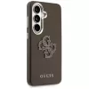 Capa Guess Grained Big 4G Metal Logo para Samsung Galaxy S26+ castanha