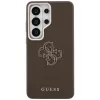 Capa Guess Grained Big 4G Metal Logo para Samsung Galaxy S26 Ultra - castanha