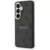 Capa MagSafe Guess 4G Embossed Ring para Samsung Galaxy S26 (preta)