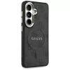 Capa MagSafe Guess 4G Embossed Ring para Samsung Galaxy S26 (preta)