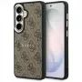 Guess 4G Embossed Ring MagSafe Capa para Samsung Galaxy S26 (castanho)