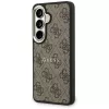 Guess 4G Embossed Ring MagSafe Capa para Samsung Galaxy S26+ (castanho)