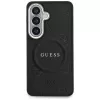 Guess Saffiano Peony Embossed Ring MagSafe Capa para Samsung Galaxy S26 preto