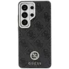 Guess 4G Rhinestone Round Logo MagSafe Capa para Samsung Galaxy S26 Ultra (preto)