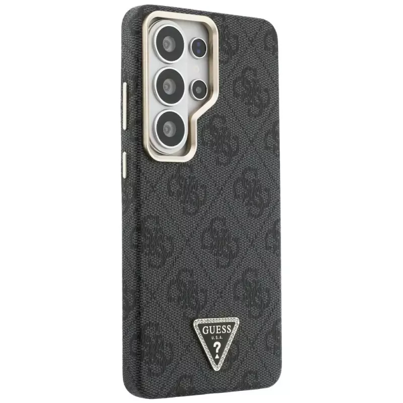 Guess 4G Triangle Logo MagSafe Capa para Samsung Galaxy S26 Ultra (preto)
