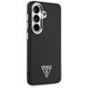 Guess Fixed Glitter Triangle MagSafe Capa para Samsung Galaxy S26, preto