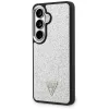 Guess Fixed Glitter Triangle MagSafe Capa para Samsung Galaxy S26 - prateado