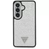 Guess Fixed Glitter Triangle MagSafe Capa para Samsung Galaxy S26 - prateado