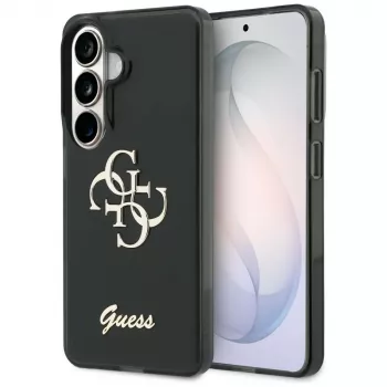 Guess IML Big Metal 4G Script Capa para Samsung Galaxy S26 (preto)
