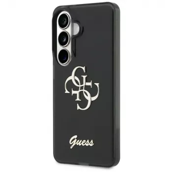 Guess IML Big Metal 4G Script Capa para Samsung Galaxy S26 (preto)