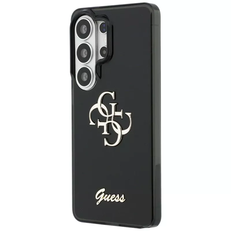 Guess IML Big Metal 4G Script Capa para Samsung Galaxy S26 Ultra (preto)