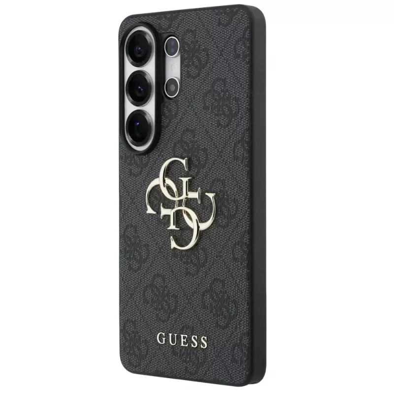 Guess 4G Big Metal Logo Capa para Samsung Galaxy S26 Ultra, preto