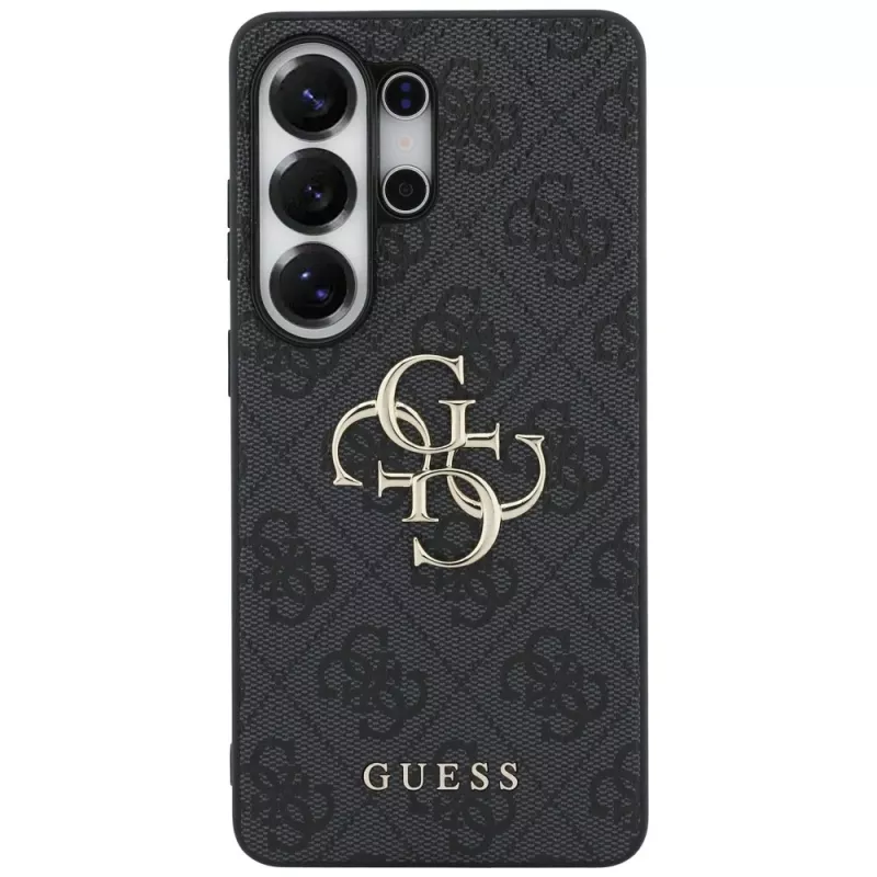 Guess 4G Big Metal Logo Capa para Samsung Galaxy S26 Ultra, preto