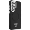 Guess Embossed Ring Triangle Logo MagSafe Capa para Samsung Galaxy S26 Ultra preto