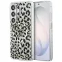 Guess IML Leopard Print Triangle MagSafe Capa para Samsung Galaxy S26 Ultra (preto)