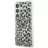 Guess IML Leopard Print Triangle MagSafe Capa para Samsung Galaxy S26 Ultra (preto)