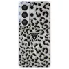 Guess IML Leopard Print Triangle MagSafe Capa para Samsung Galaxy S26 Ultra (preto)