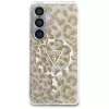 Guess IML Leopard Print Triangle MagSafe Capa para Samsung Galaxy S26 (castanho)