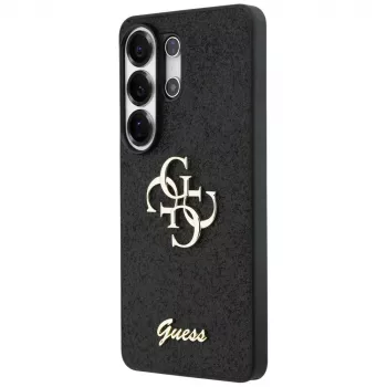 Guess Fixed Glitter Big 4G Metal Logo Capa para Samsung Galaxy S26 Ultra (preto)