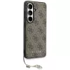 Guess 4G Classic Logo Charm MagSafe Capa para Samsung Galaxy S26 (castanho)