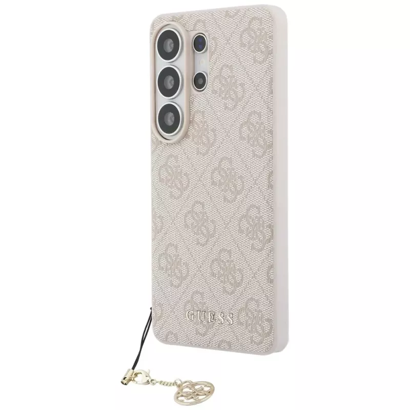 Guess 4G Classic Logo Charm MagSafe Capa para Samsung Galaxy S26 Ultra (rosa)