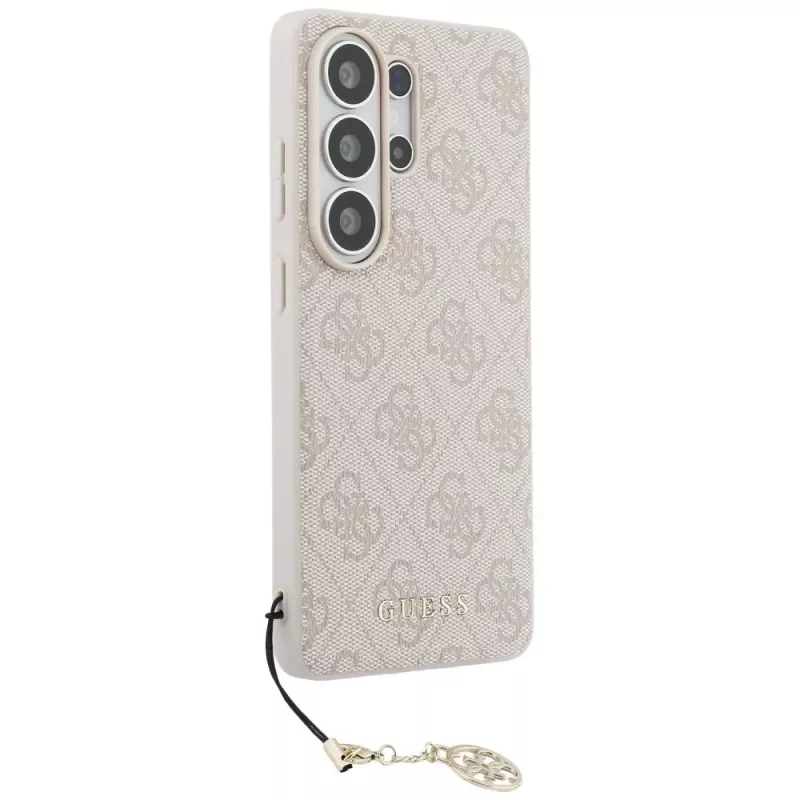 Guess 4G Classic Logo Charm MagSafe Capa para Samsung Galaxy S26 Ultra (rosa)