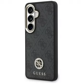 Guess 4G Big Rhinestone Triangle Strap MagSafe Conjunto de capa para telefone para Samsung Galaxy S26 - preto