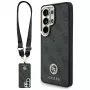 Guess 4G Big Rhinestone Triangle Strap MagSafe Kit de capa para Samsung Galaxy S26 Ultra - preto