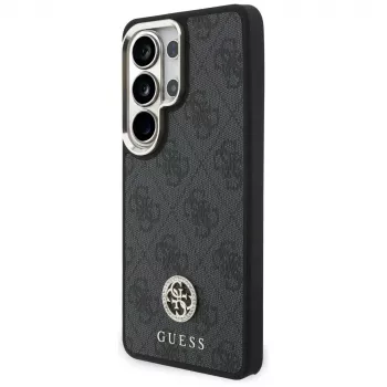 Guess 4G Big Rhinestone Triangle Strap MagSafe Kit de capa para Samsung Galaxy S26 Ultra - preto