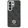 Guess 4G Big Rhinestone Triangle Strap MagSafe Kit de capa para Samsung Galaxy S26 Ultra - preto