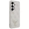 Guess 4G Big Rhinestone Triangle Strap MagSafe Capa para telefone e conjunto com cordão para Samsung Galaxy S26, rosa