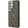 Guess 4G Embossed Ring MagSafe Capa para Samsung Galaxy S26 Ultra (castanho)