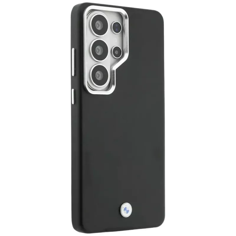 BMW Sign Metal Logo MagSafe Capa para Samsung Galaxy S26 Ultra preto