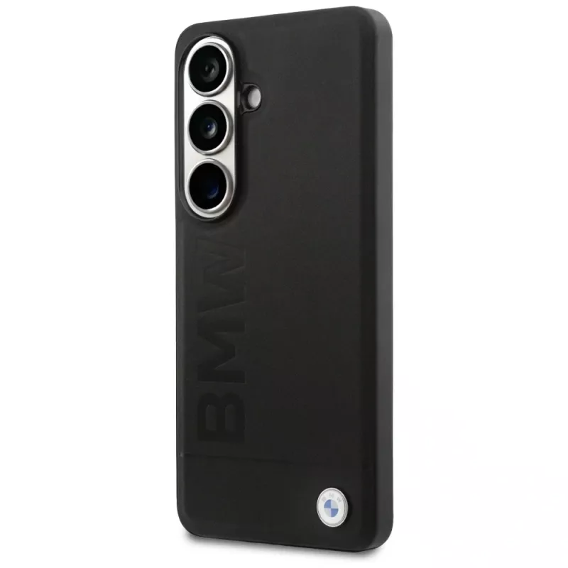 BMW Leather Hot Stamp MagSafe Capa para Samsung Galaxy S26 preto