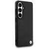 BMW Leather Hot Stamp MagSafe Capa para Samsung Galaxy S26 preto